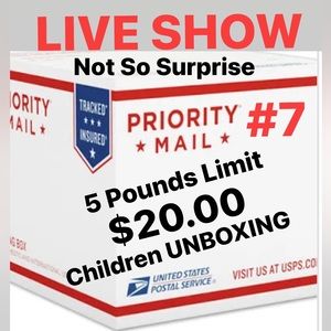 LIVE SHOW Children Unboxing $20.00 for 5 pound Box